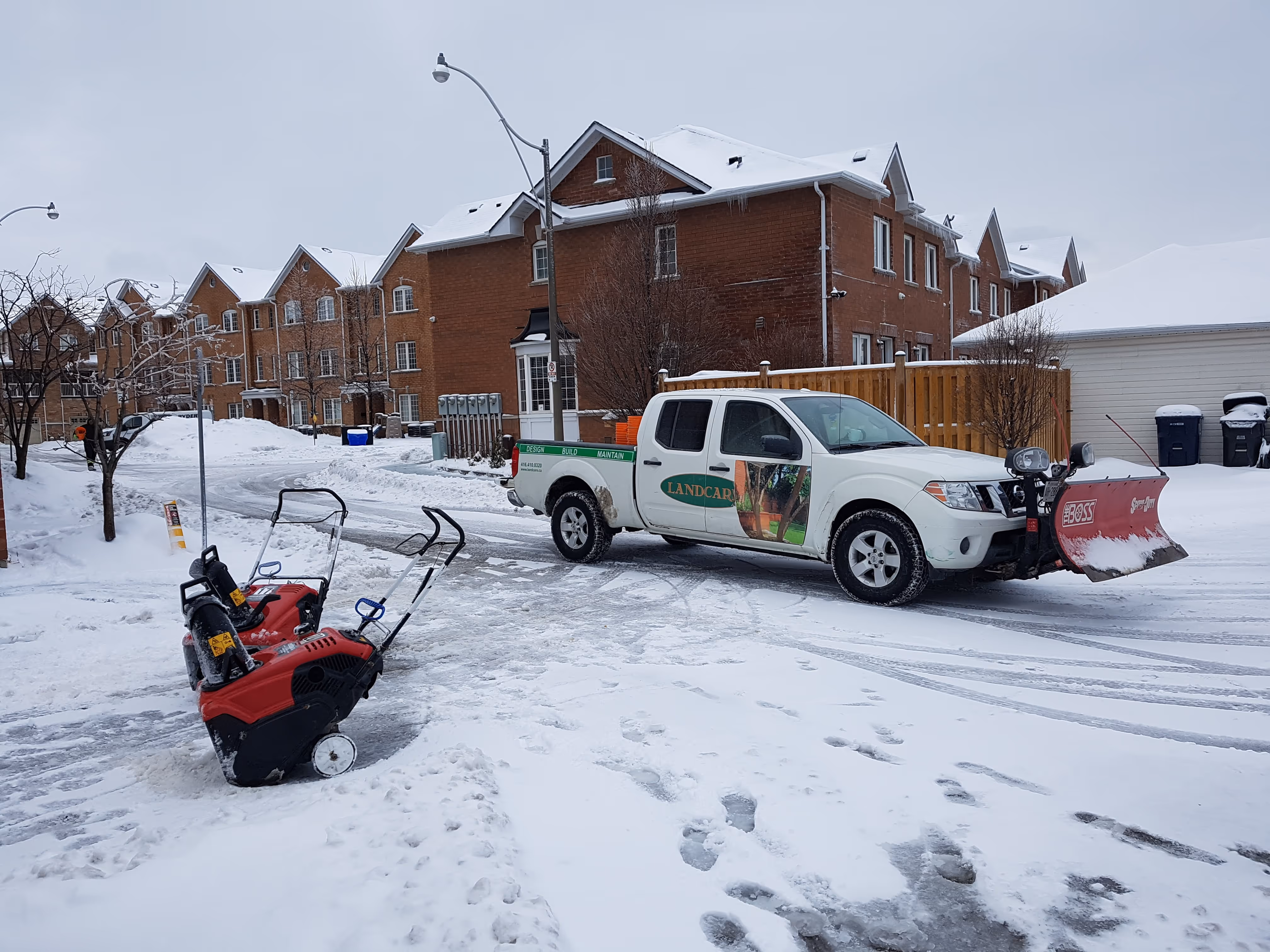 Commercial landscape maintenance in all seasons